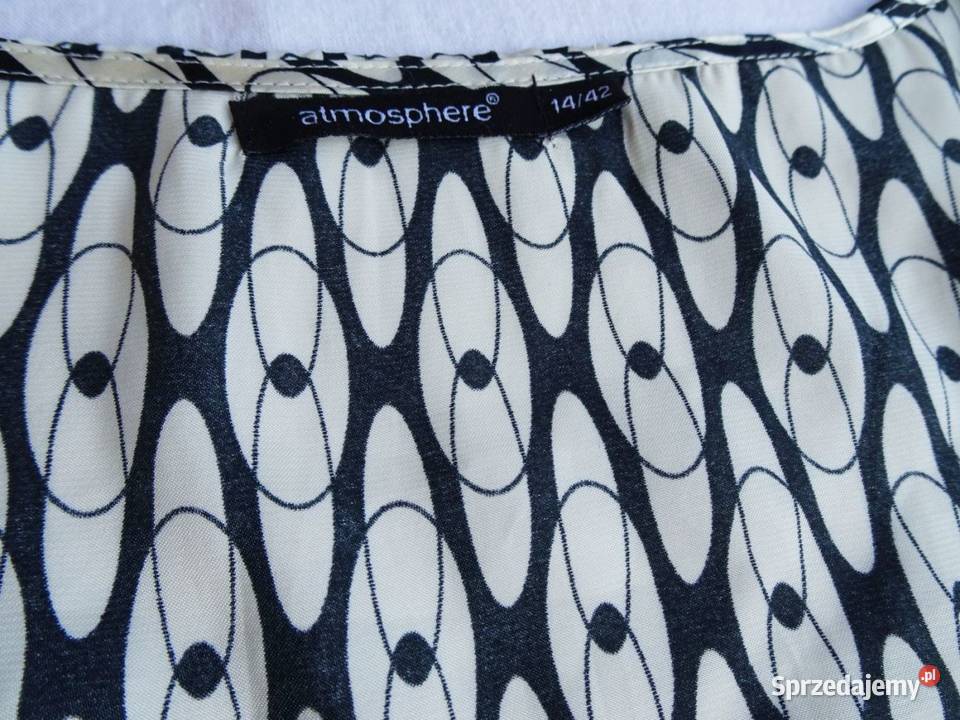 Atmosphere Tunika Bluzka satynowa Bufki 42 44
