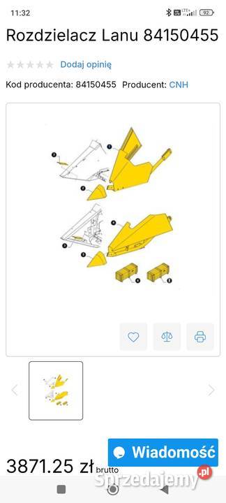 Rozdzielacze łanu Holland Kutno