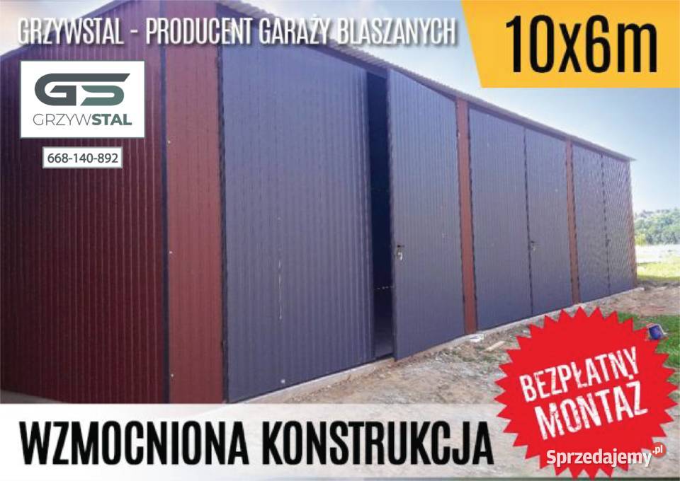 Garaż Blaszany Wiata HalaMagazyn RolniczyBlaszak Garaże i miejsca postojowe Włocławek sprzedam
