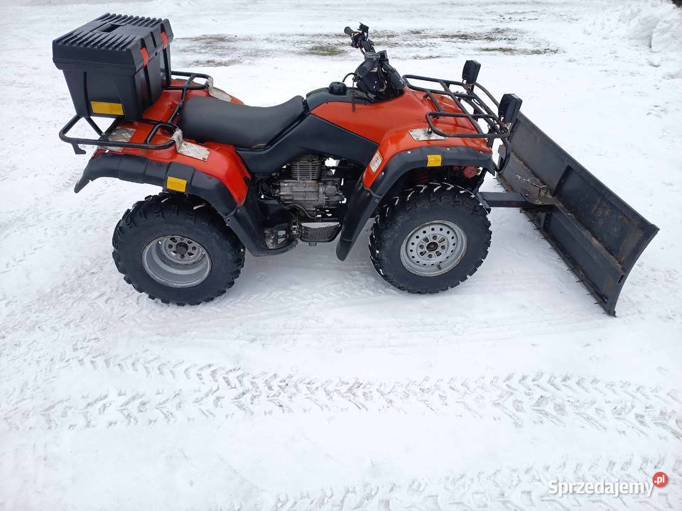Quad Honda Fourtrax 350 4x4 Pług wyciąarka hak 350cm3