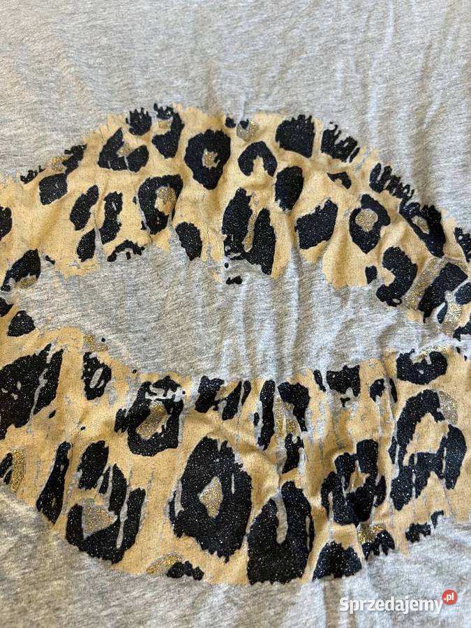 Tshirt koszulka bluzka z krótkim rękawem szara Rozmiar 38(M) Jasło