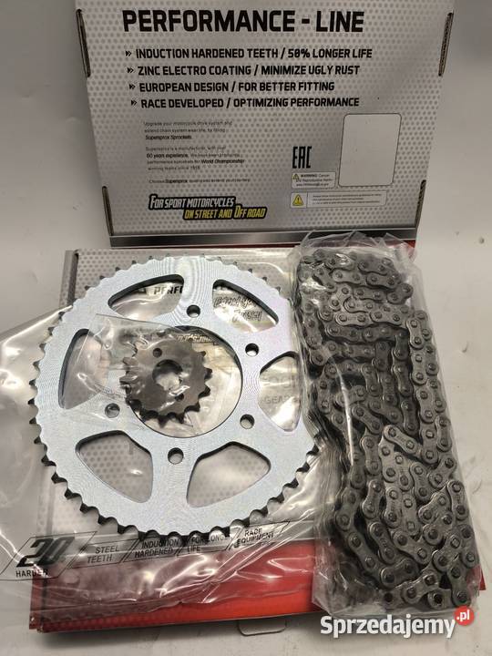 YAMAHA YBR 125 ZESTAW ŁANCUCH ZEBATKI KPL NAPED Racibórz