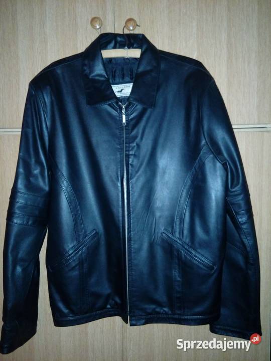 Skórzana czarna kurtka z podpinką Tychy