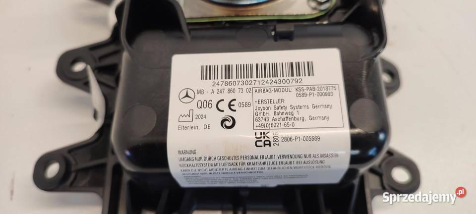 MERCEDES W247 PODUSZKA AIRBAG PASAŻERA dolnośląskie