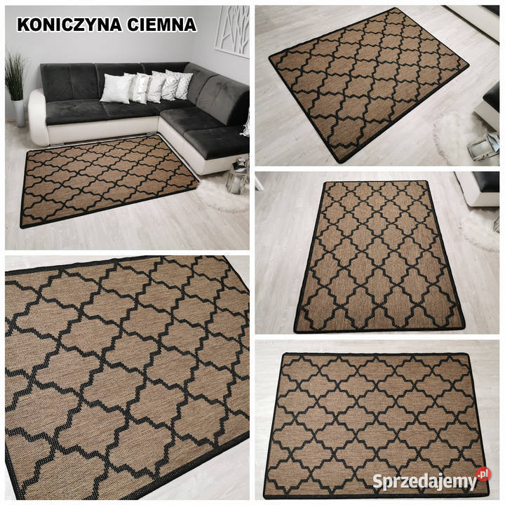 DYWAN SZNURKOWY SIZAL KONICZYNA CIEMNA 120X170 brązowy mazowieckie Warszawa