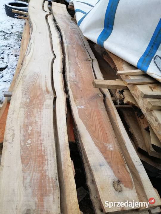 Bale foszty deski dąb jesion modrzew stolik