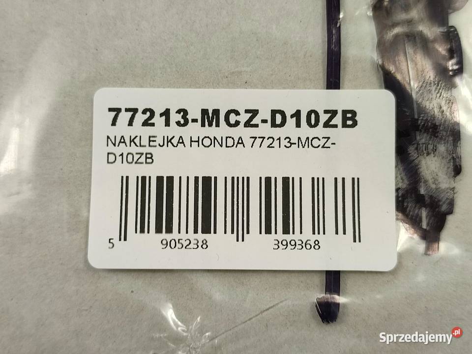 NAKLEJKA HORNET NA ZADUPEK HONDA CB900F HORNET