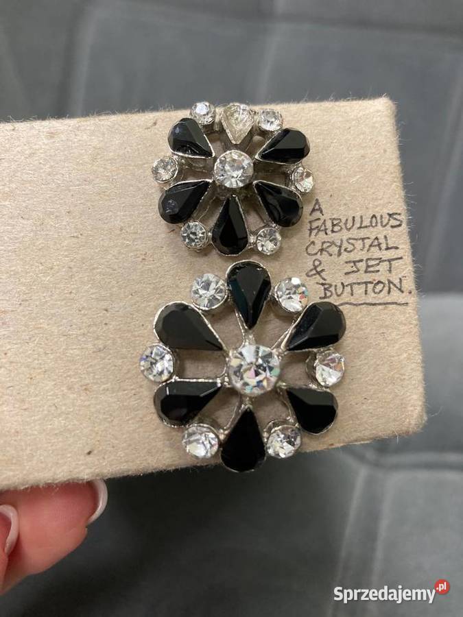Nowe duże kryształowe guziki Swarovski kwiaty Nisko