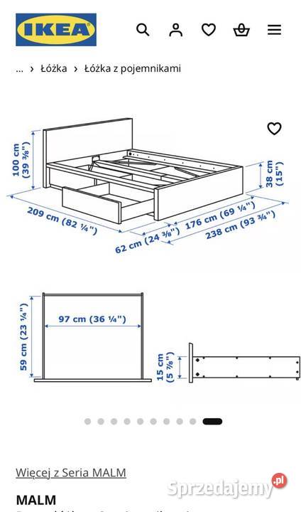Łóżko MALM 160 Katowice