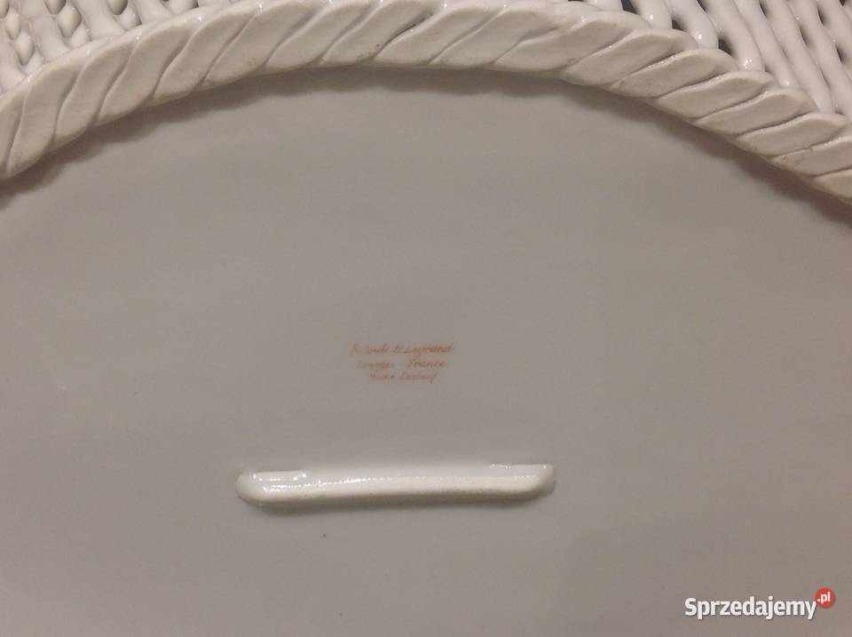 Patera Stara Fransuska Porcelana Betoule Legrand biały Wyposażenie wnętrz Nowa Sól sprzedam