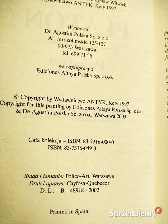 Państwo Platon książki Warszawa sprzedam