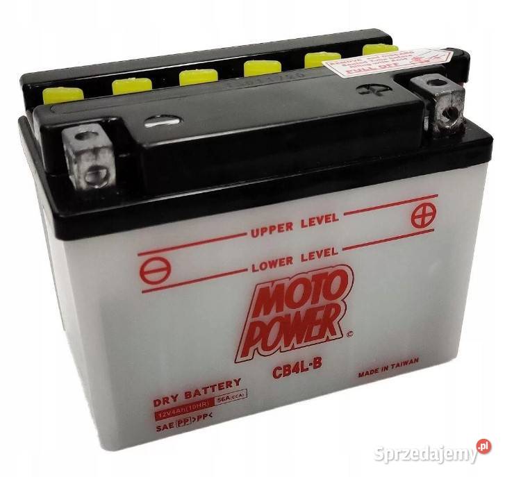 Akumulator motocyklowy MotoPower CB4LB YB4LB 12V dolnośląskie Wałbrzych