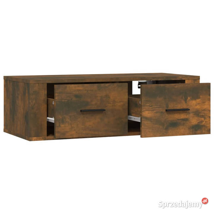 Wisząca szafka pod TV przydymiony dąb 80x36x25 mazowieckie Warszawa