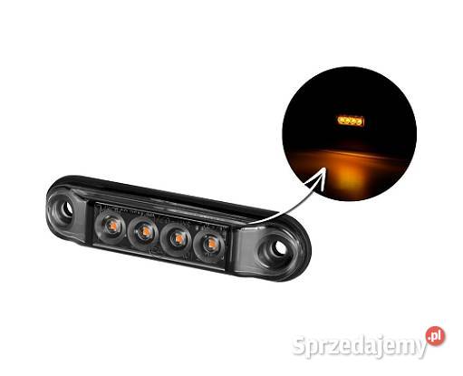 Lampa obrysowa SLIM LD 2328GRAPHITE 4 diody Lampy obrysowe łódzkie Godzianów