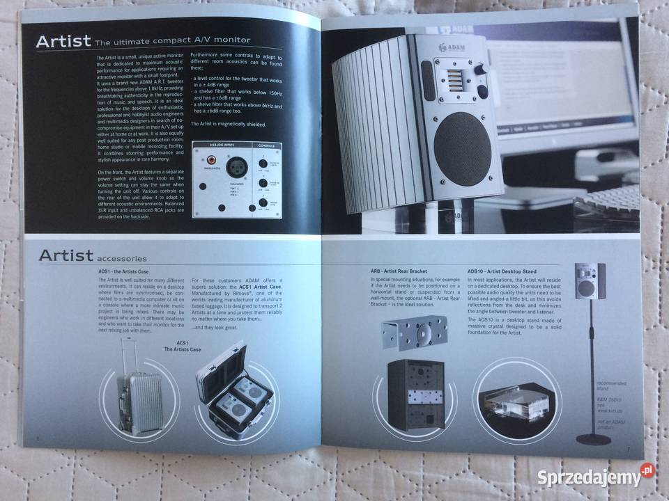 ADAM Studio Monitors pro audio catalogue 042006 Kępice