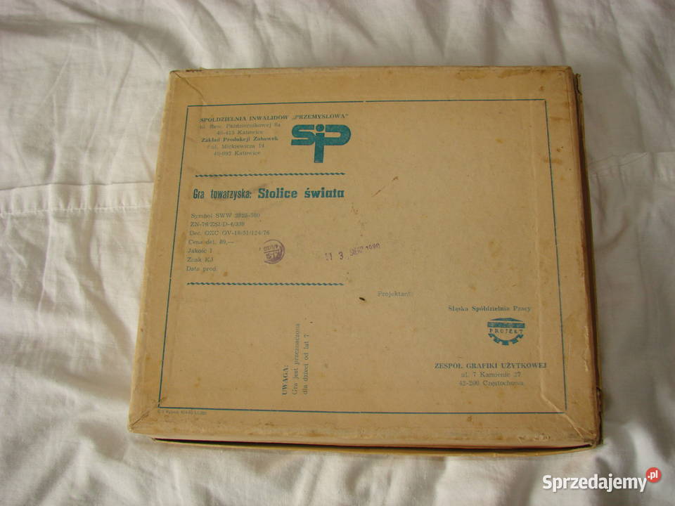Stolice świata gra towarzyska PRL Kolekcje