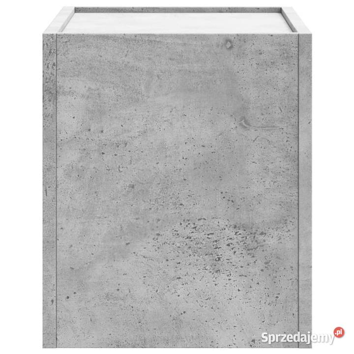 Wisząca szafka nocna szarość betonu 45x30x35 Nocne