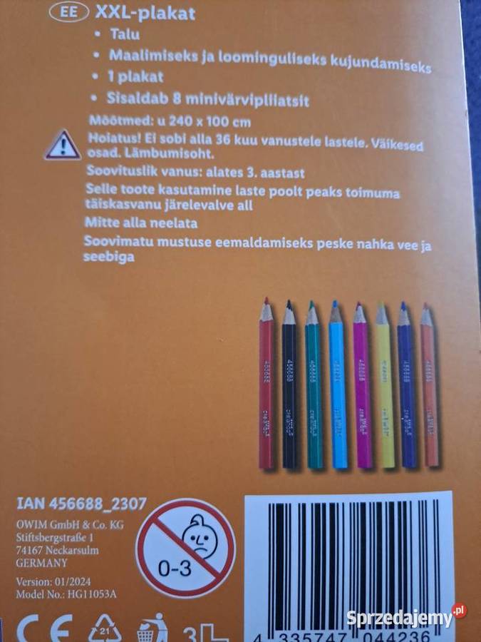 Crelando Plakat xxl do malowania farma Plastyczne