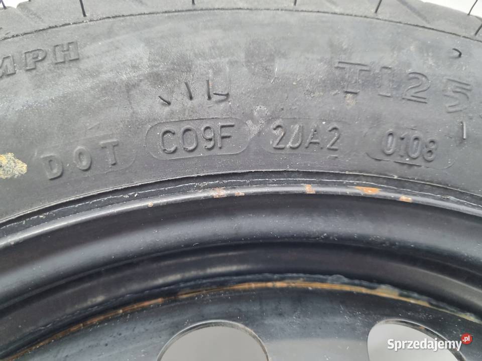 KOŁO DOJAZDOWE Audi A4 B6 B7 dojazdówka 12580 Chełm