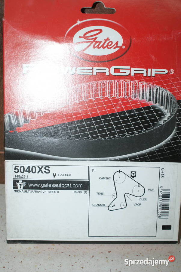 5040 GATES PASEK ROZRZĄDU RENAULT 21D 148 MP mazowieckie