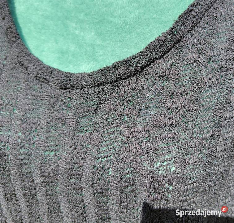 Czarna bluzka sweter Reserved L 40 ażurowy Szczecin