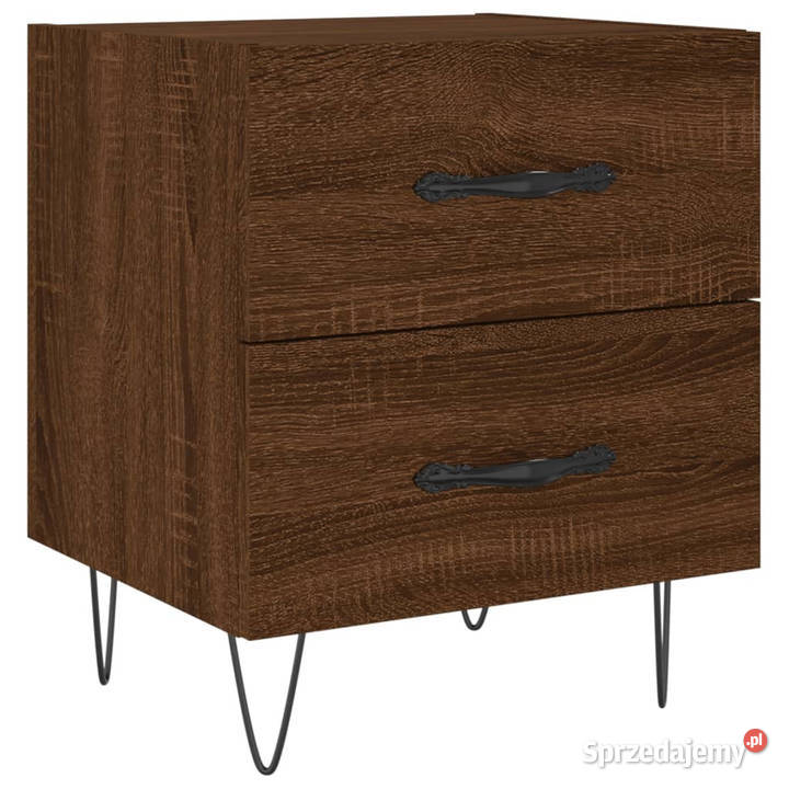 Szafki nocne 2 brązowy dąb 40x35x475 WM827307 Warszawa