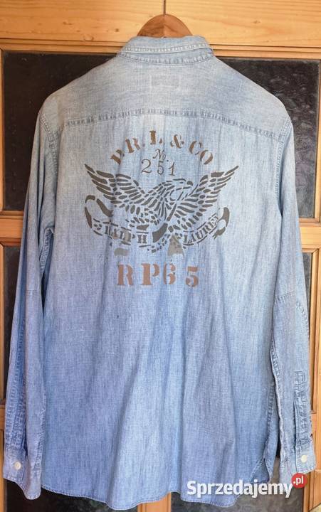 Ralph Lauren L piękna koszula niebieska jeans Warszawa