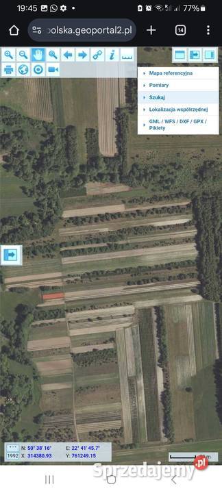 Sprzedam działkę rolną Sprzedaż Karolówka
