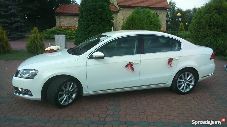 LIMUZYNA PASSAT B7 BIAŁY DO ŚLUBU UPOMINEK PARY Kraków