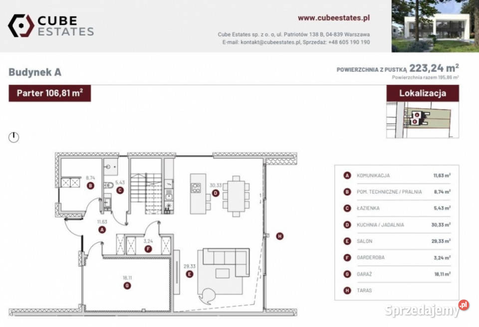 Villa Radość luksusowy dom basenem 224m2 Warszawa