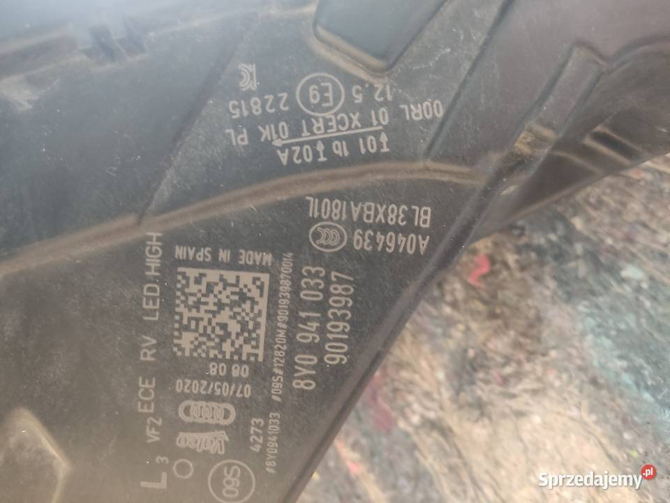 Lampa lewy przód audi A3 Raciborowice Dolne sprzedam