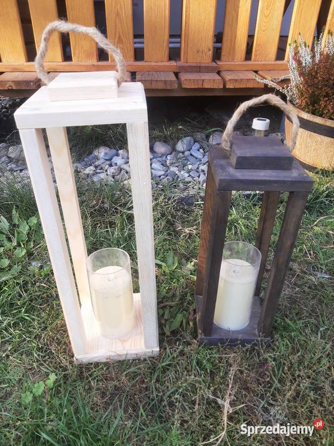 Lampion drewniany impregnowany drewnochronem Sarnaki sprzedam