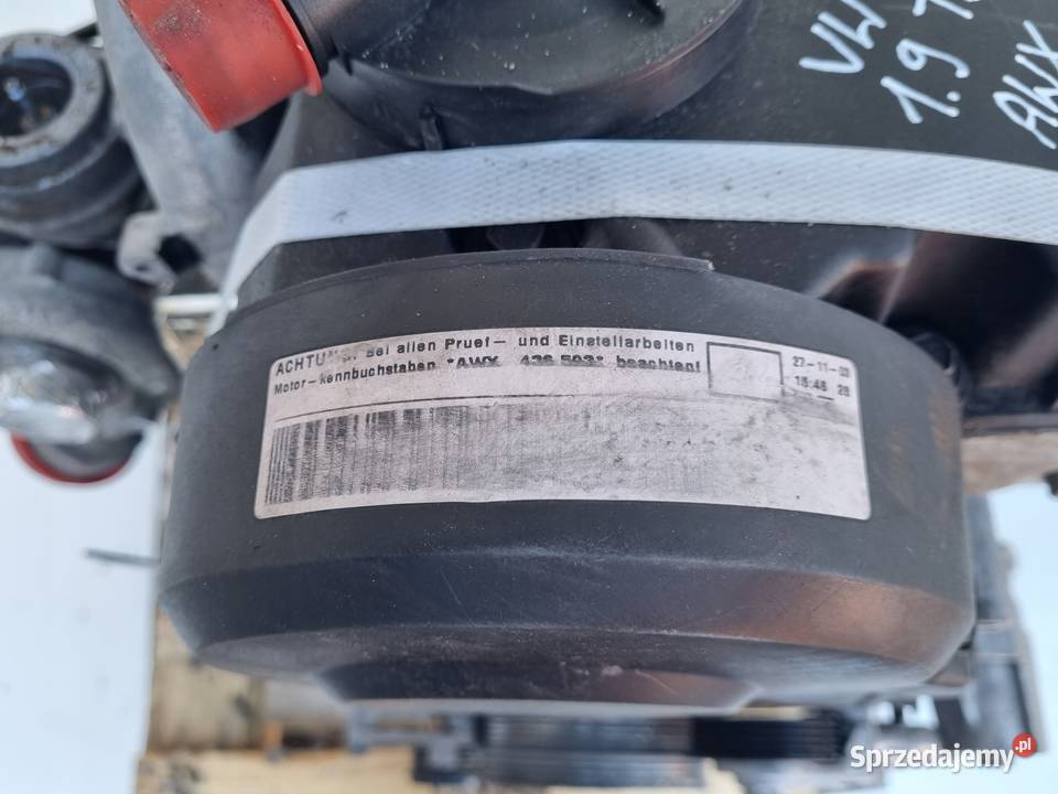 SILNIK KOMPLET Audi A6 C5 19 TDI 130 pali AWX