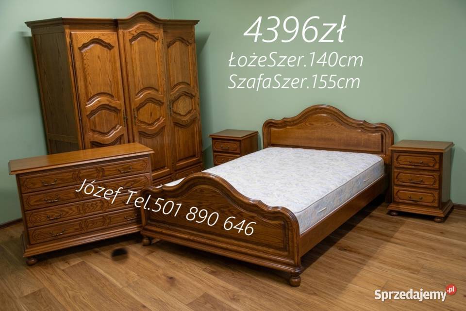Piękna Sypialnia Dębowa meble sypialniane Pszczyna