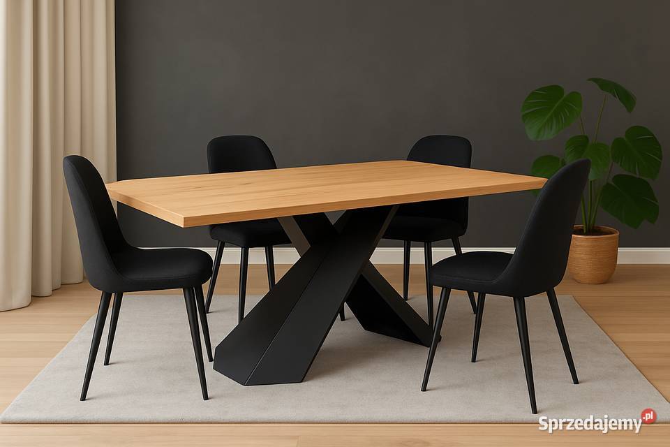 Stół Dębowy LOFT 100 Lite Drewno DĄB Rozkładany Szczecin