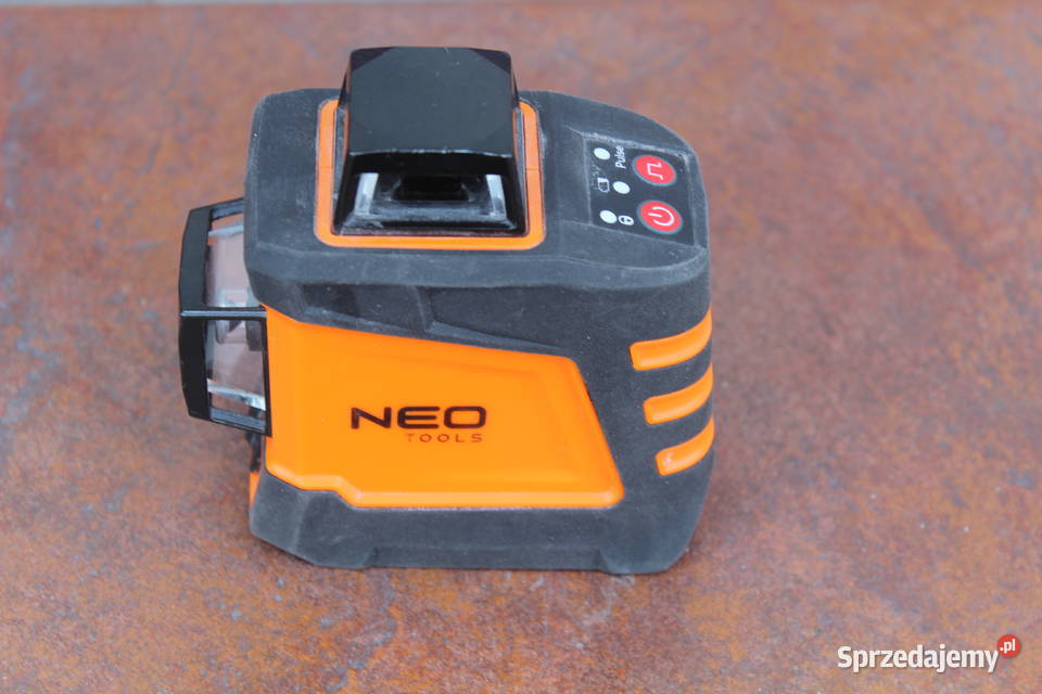 NEO Laser krzyżowy 20m zielony uchwyt etui 75108