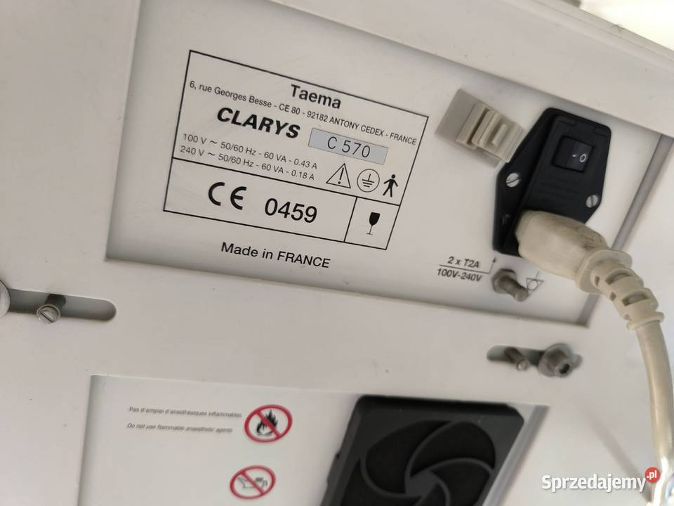 Taema Clarys C570 respirator Jabłonna