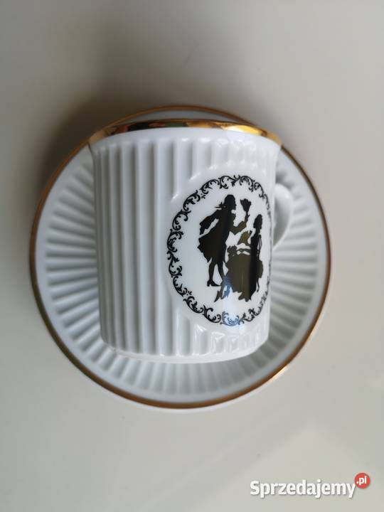 Kubek ze spodkiem porcelana Bohemia vintage Toruń