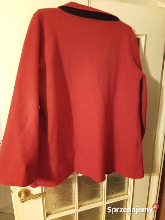 Kurtka czerwona pluszowa Warszawa sprzedam