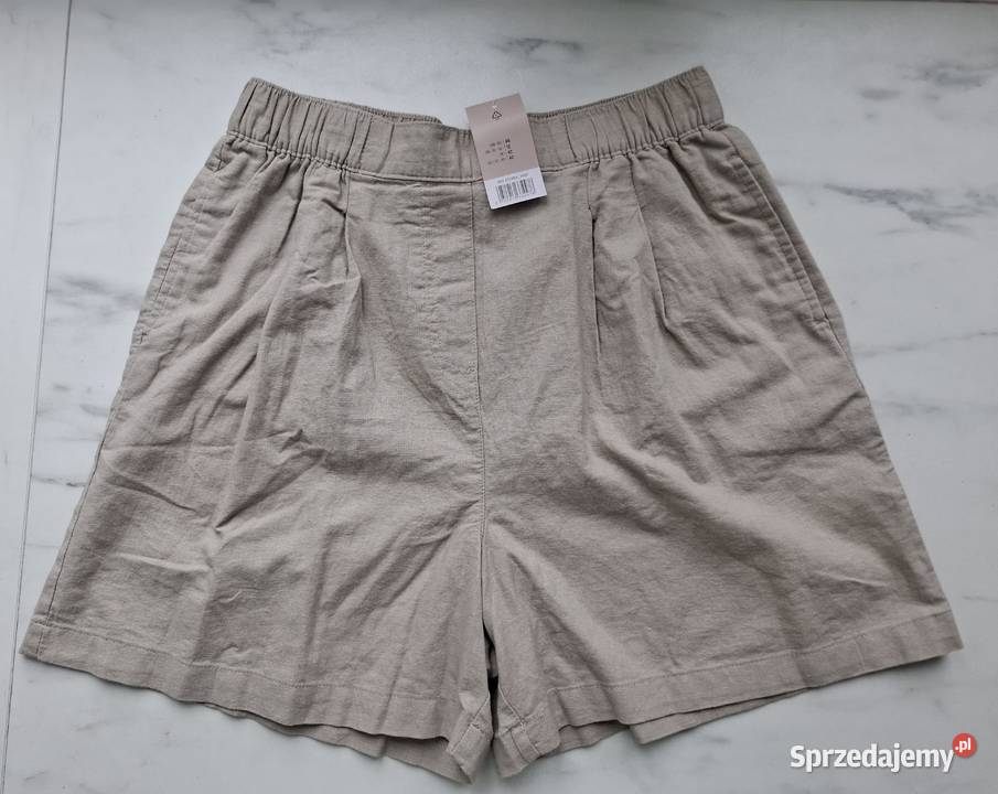 Casualowe szorty lenbawełna rozmiar 40 mazowieckie Warszawa