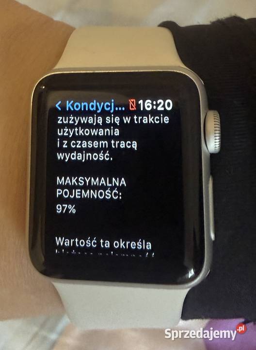Apple Watch 3 Silver 38 mm stan Unisex Opole
