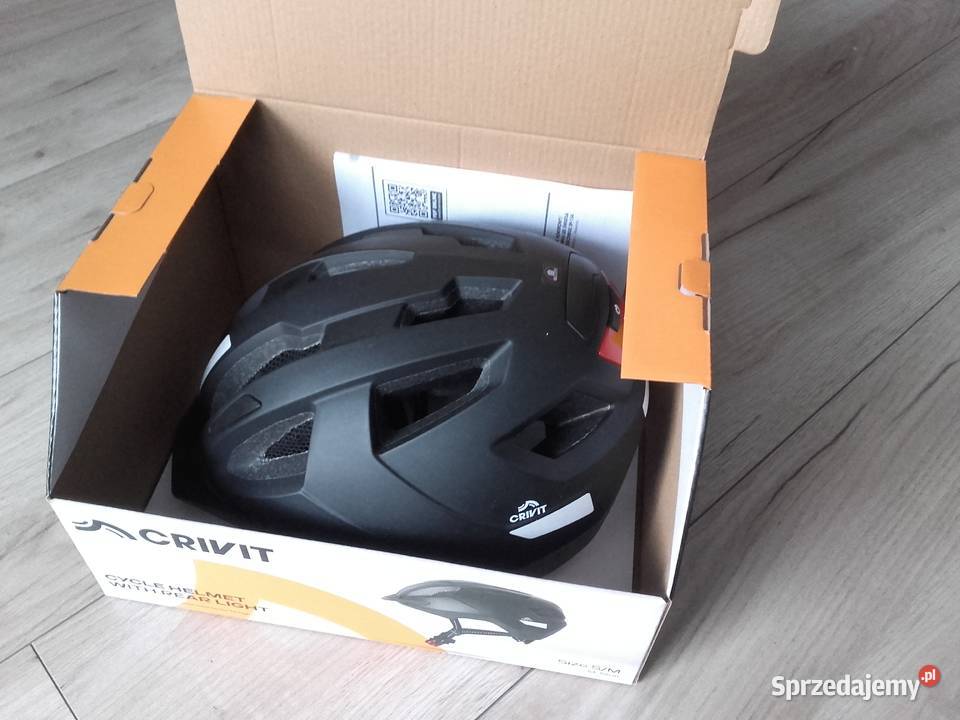 Kask rowerowy CRIVIT z tylną lampką rozmiar SM Bydgoszcz