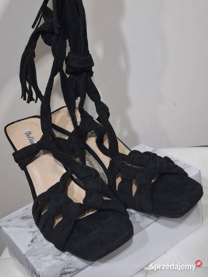 Bellamica 40 sandały platformy koturny espadryle