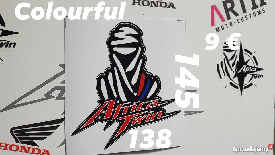 Sticker Beduin Africa Twin colorful 145 x 138 Piątkowiec