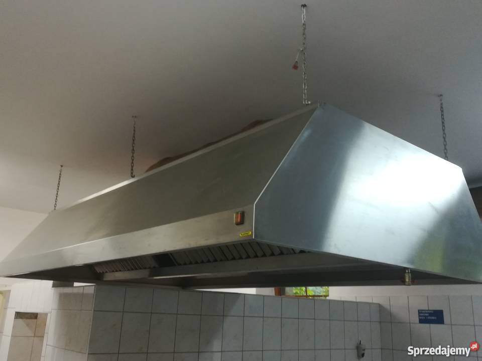 Okap kuchenny centralny stal nierdzewna