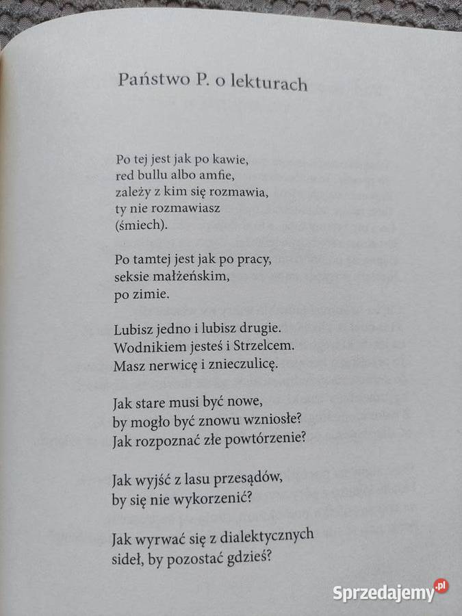 poezja Państwo P Dariusz Sośnicki Kraków