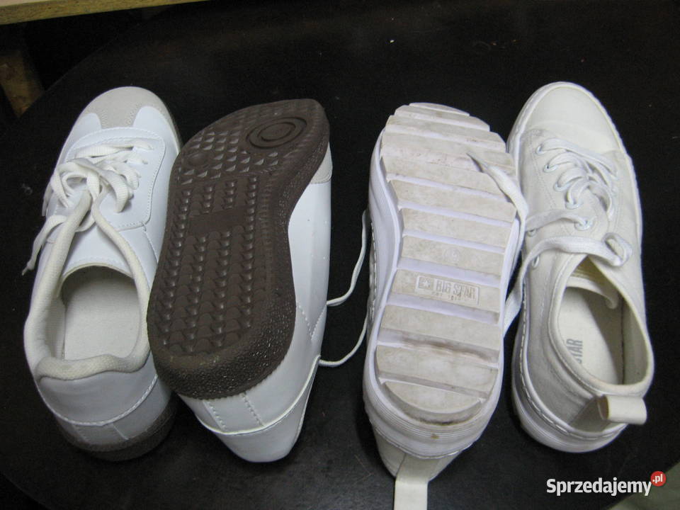 Trampki damskie 39 białe foto 2 pary Olsztyn sprzedam