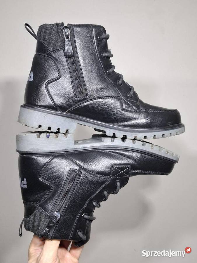 Fila 38 czarne ocieplane trapery zimowe