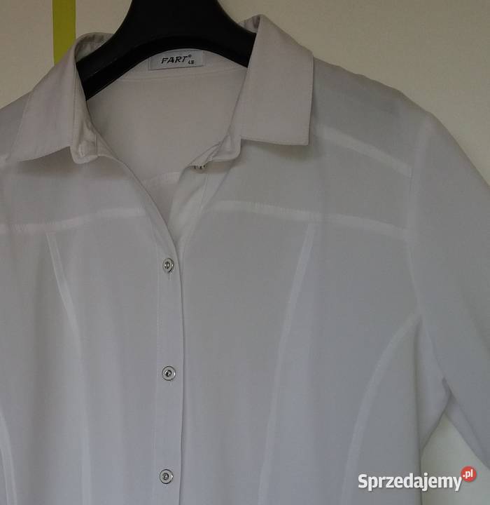 XL48 Nienoszona biała bluzka Fart Bluzki i koszule Gliwice