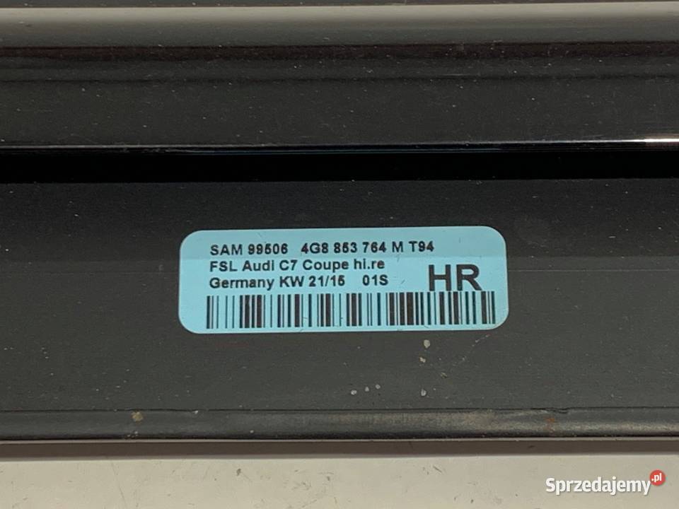 LISTWA ZGARNIAJĄCA TYŁ PRAWY AUDI A7 4G